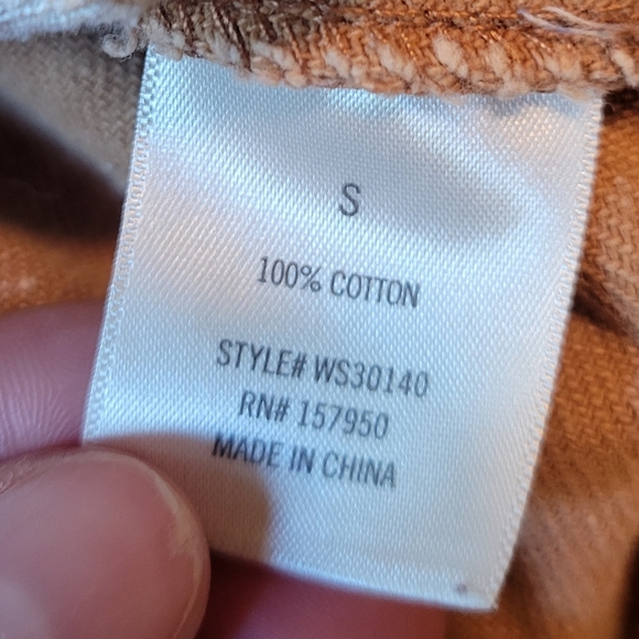 Mi Ami Tan White Floral Embroidery Button Down Mini Skirt - Picture 6 of 9